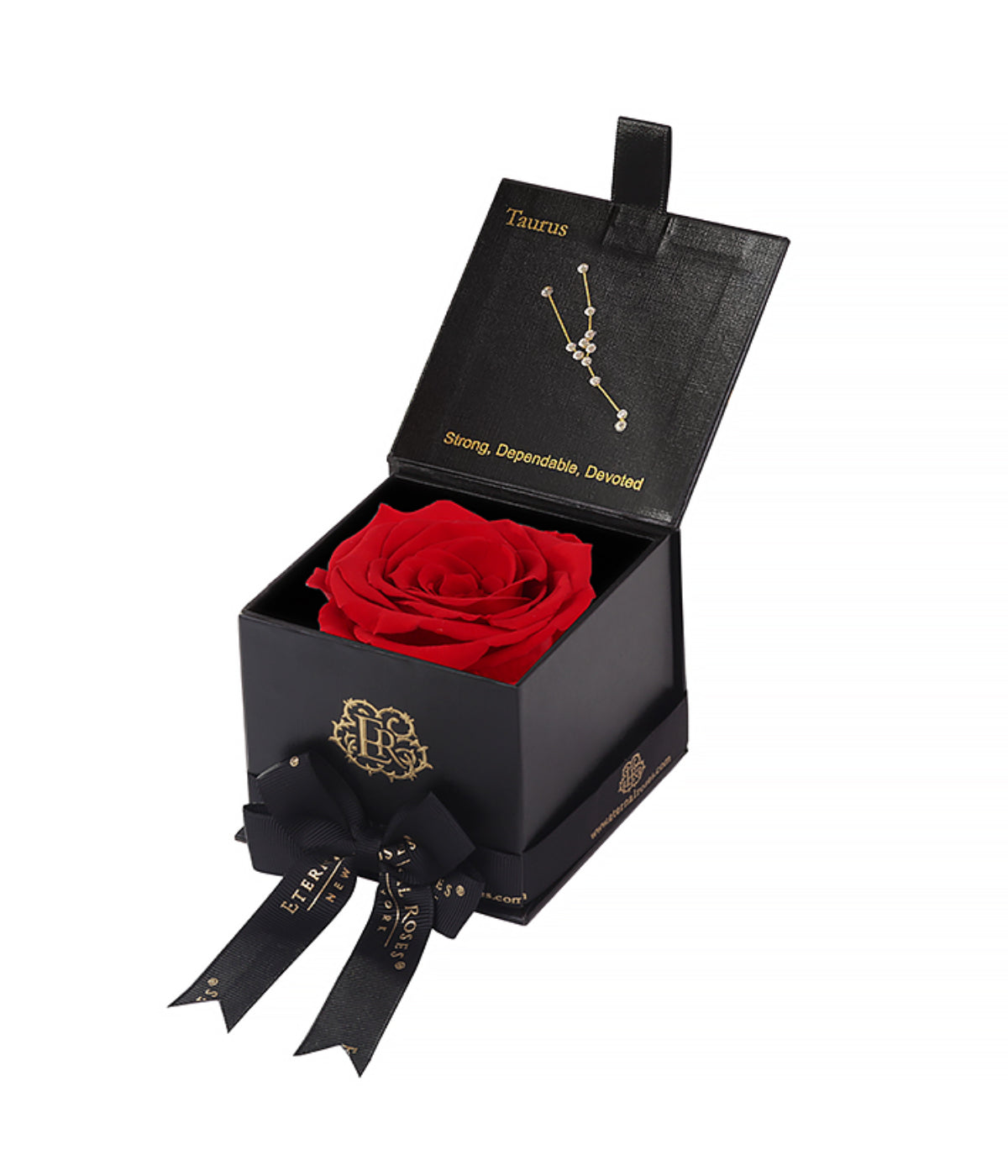  Eternal Roses Astor Gift Box - Taurus - Scarlet - Bonton