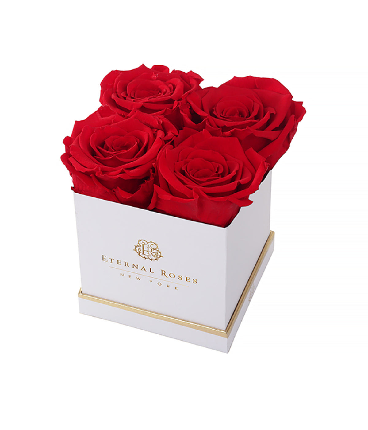  Eternal Roses Lennox Gift Box, White - Small - Scarlet - Bonton