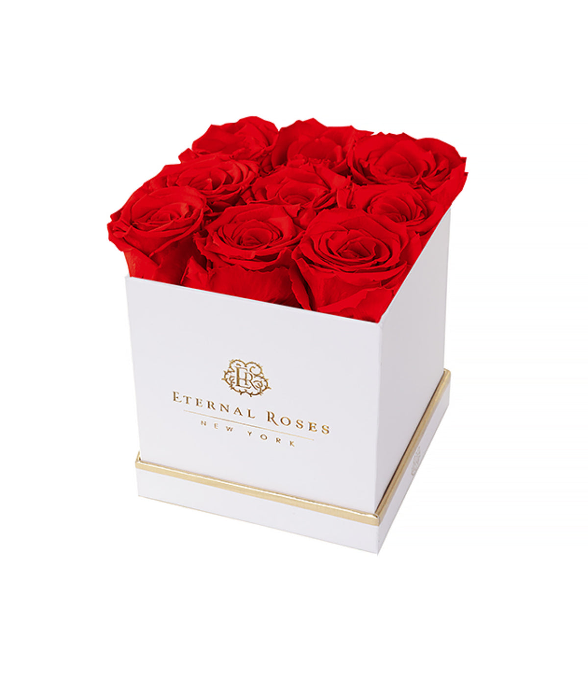  Eternal Roses Lennox Gift Box, White - Large - Scarlet - Bonton