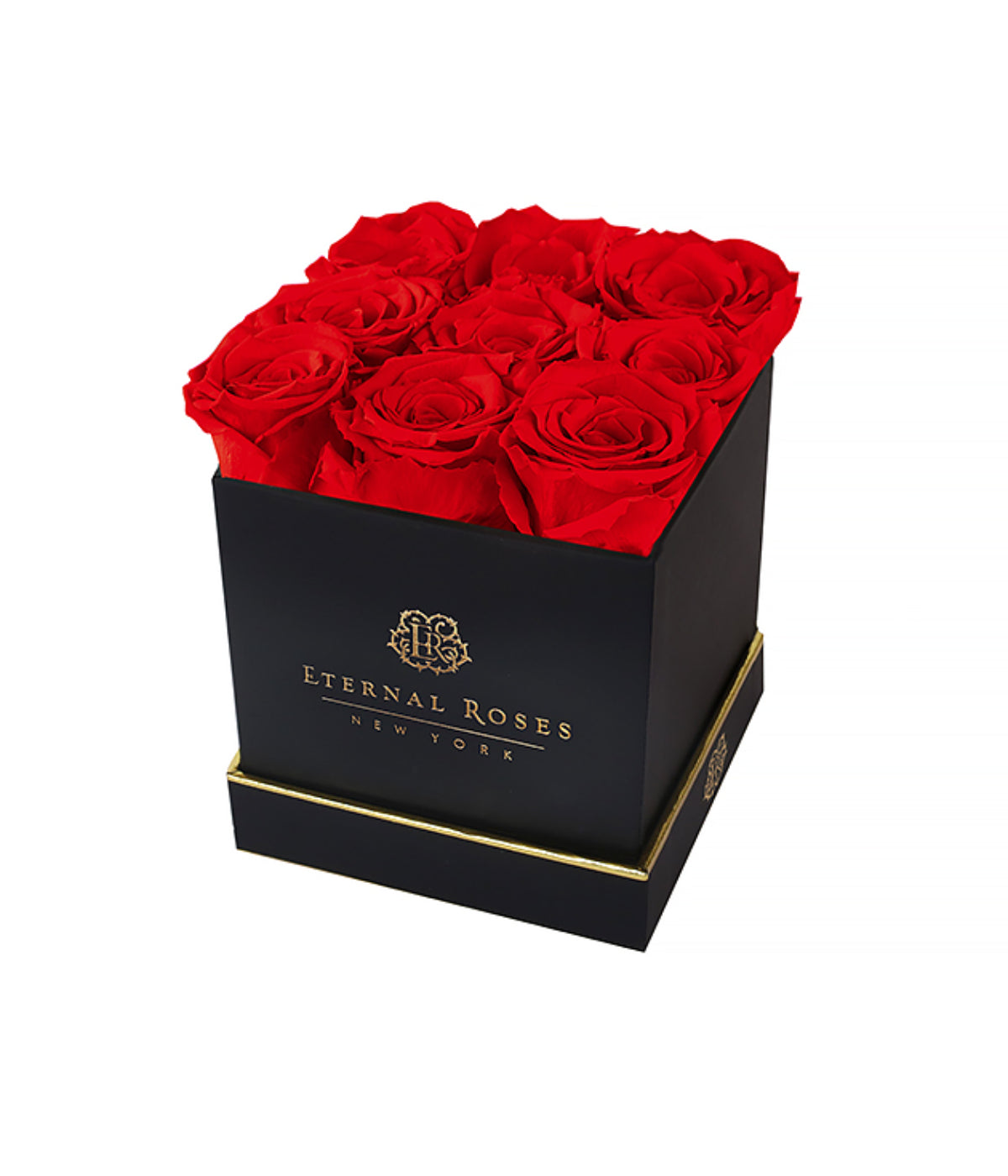  Eternal Roses Lennox Gift Box, Black - Large - Scarlet - Bonton