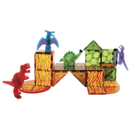 MAGNA-TILES Dino World 40-Piece Magnetic Construction Set, The ORIGINAL Magnetic Building Brand