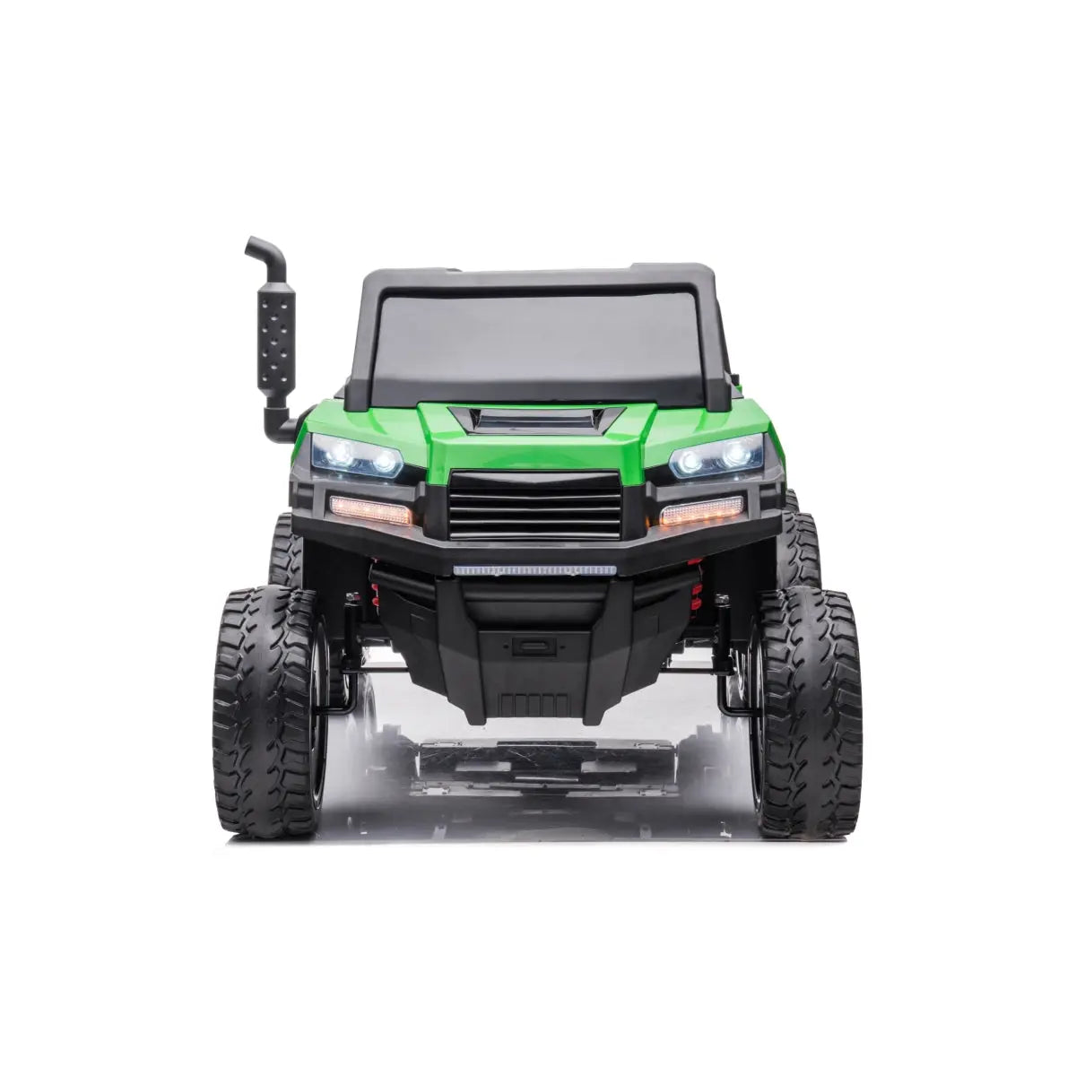  Freddo 24V 6 Wheeler Freddo Tractor Trailer 2 Seater Ride-on With Dump Cart and Parental Remote - Green - Bonton