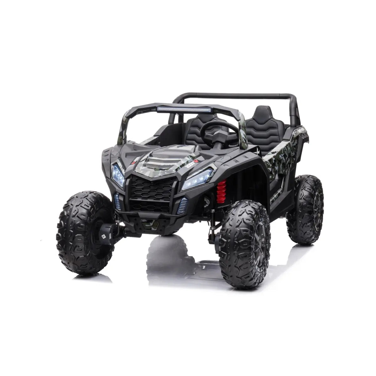  Freddo 24V 4x4 Freddo Dune Buggy Buccaneer 2 Seater Ride-On - Black - Bonton