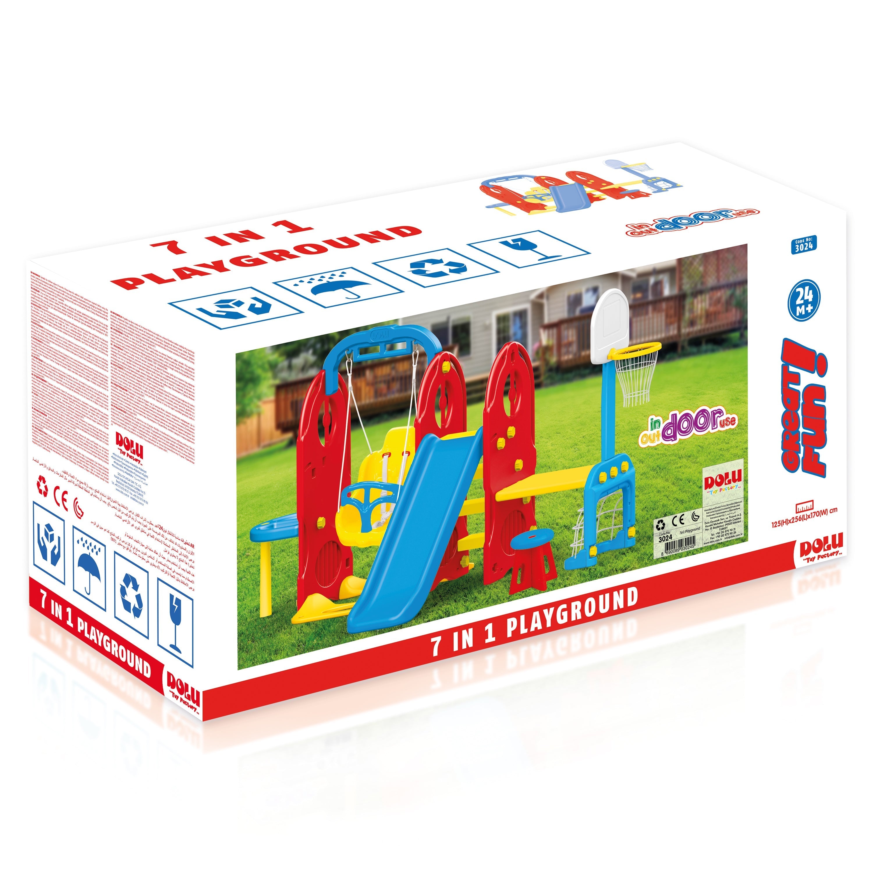 Dolu Toys - 7-In-1 Backyard Playground