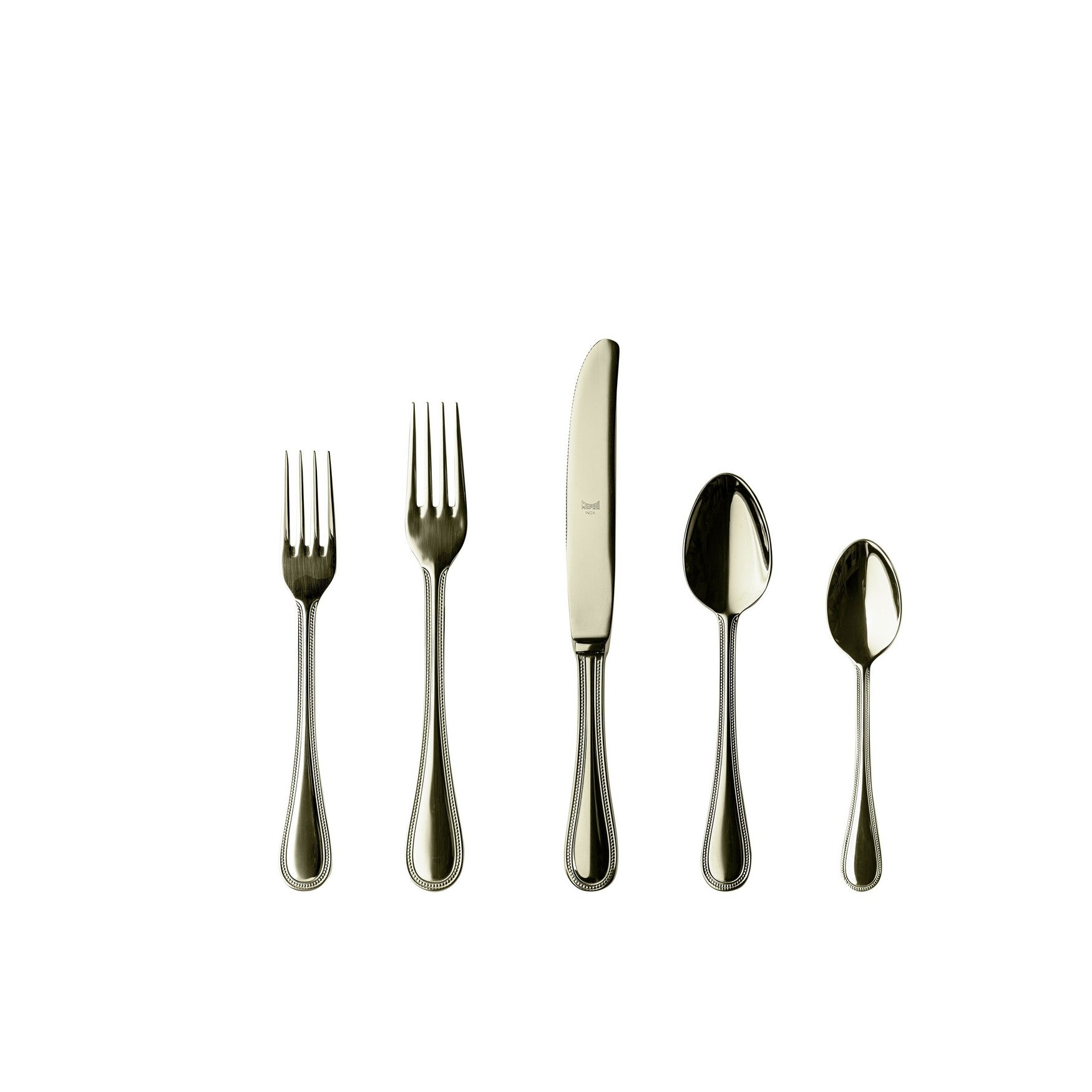  Mepra Perla Champagne 5 Piece Flatware Set - Default Title - Bonton