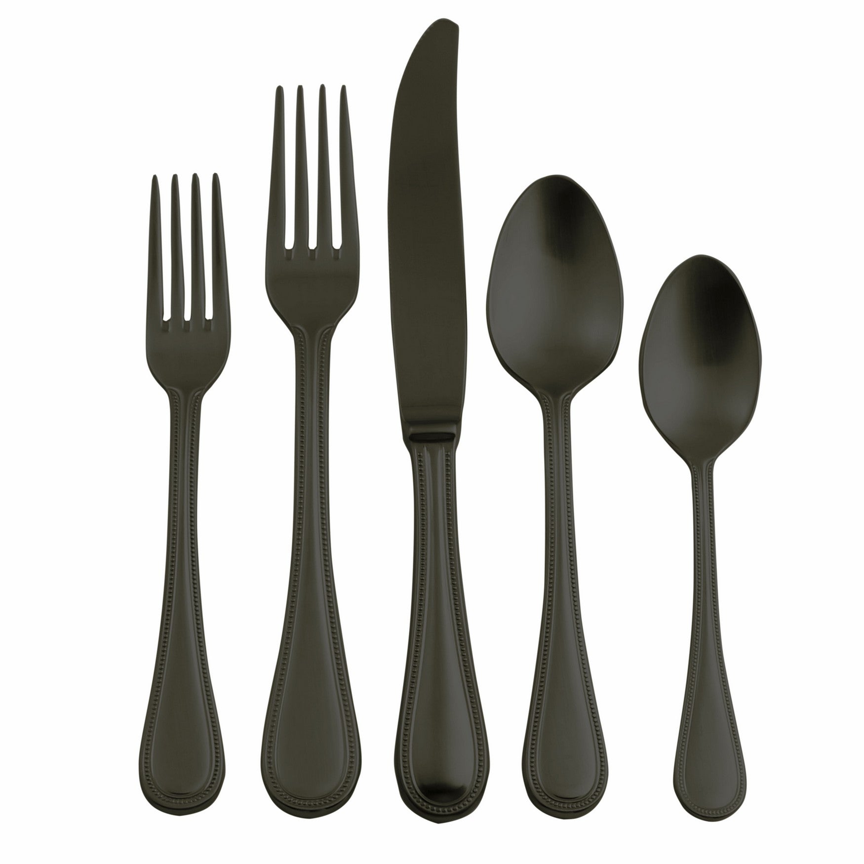  Mepra Perla Ice Nero 5 Piece Flatware Set - Default Title - Bonton