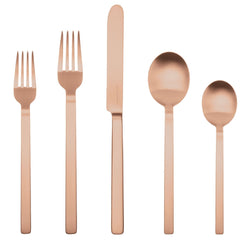 Stile Ice Bronze 5 Piece Flatware Set