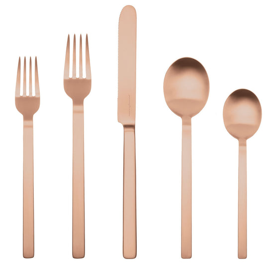 Stile Ice Bronze 20 Piece Flatware Set