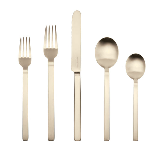 Stile Ice Champagne 20 Piece Flatware Set