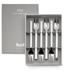 Stile 6 Piece Cake Forks Gift Box Set