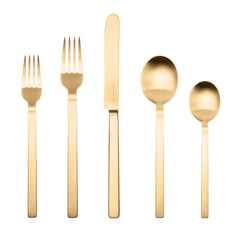 Stile Ice Gold 20 Piece Flatware Set