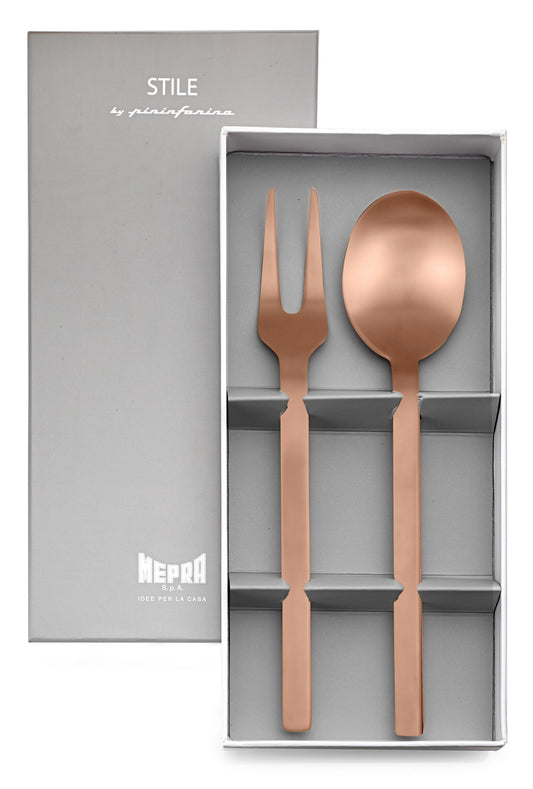 Stile Ice Bronze 2 Piece Serving Gift Boxed Set