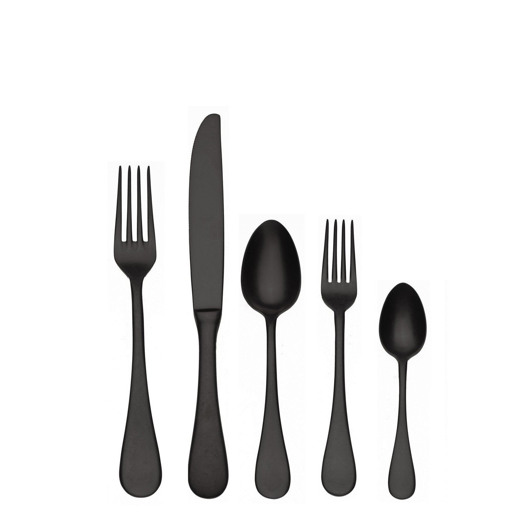  Mepra Vintage Nero 5 Piece Flatware Set - Default Title - Bonton