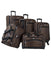 American Flyer Animal Print 5-Piece Spinner Luggage Set