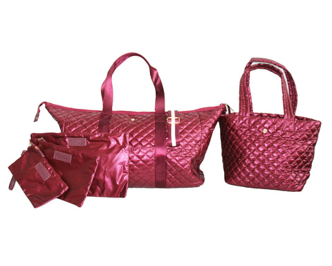 Debra Diamond Tote Festive Flair  Cabernet