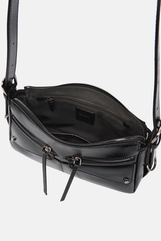 Oryany - Moto Shoulder Medium Should Bag Handbags - Black / One Size
