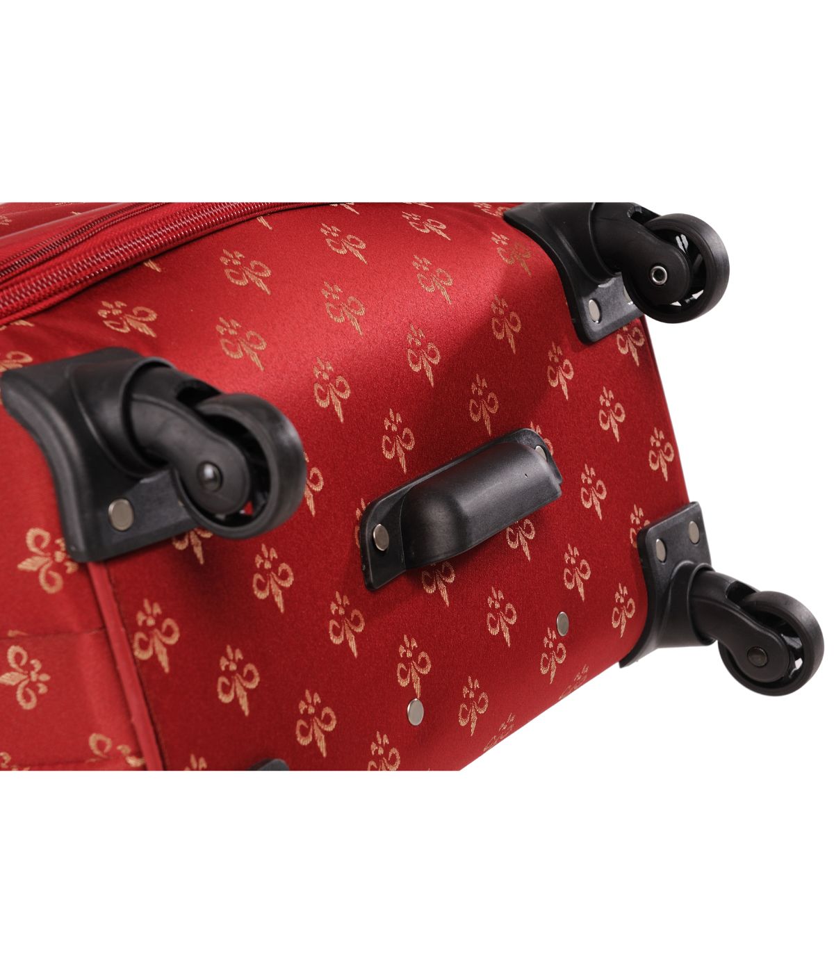  American Flyer Fleur De Lis 5-Piece Spinner Luggage Set - Red - Bonton