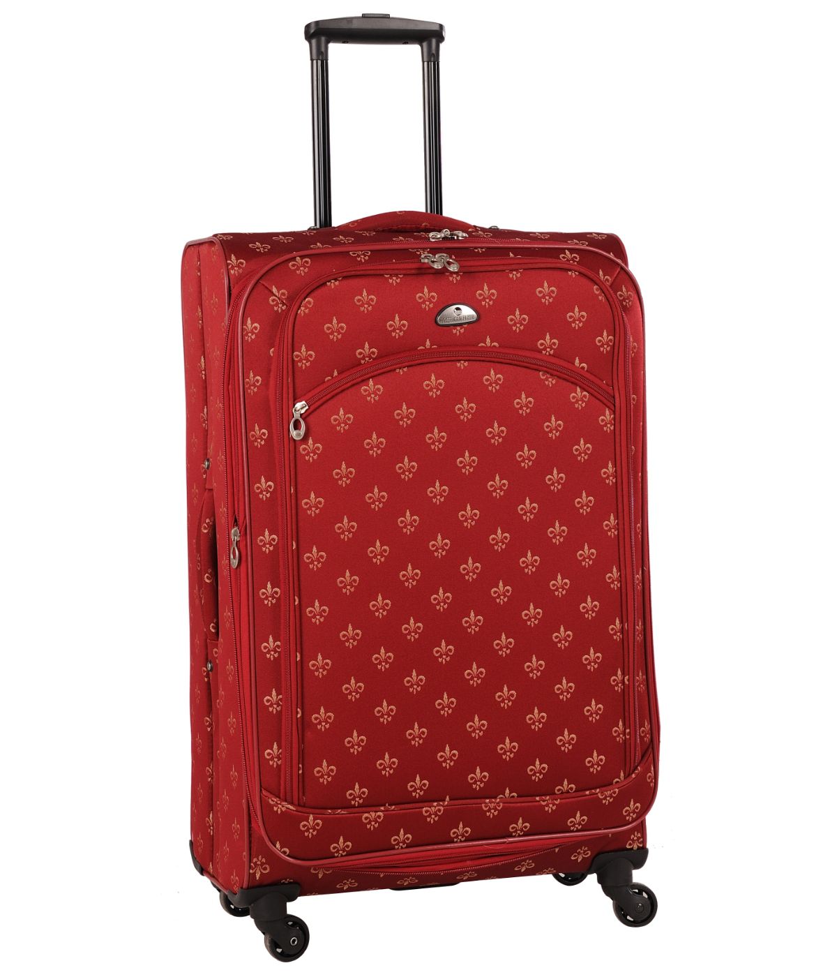  American Flyer Fleur De Lis 5-Piece Spinner Luggage Set - Red - Bonton