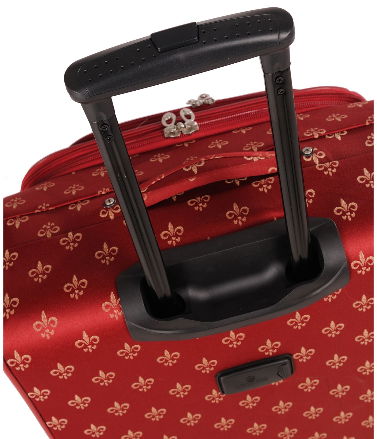  American Flyer Fleur De Lis 5-Piece Spinner Luggage Set - Red - Bonton