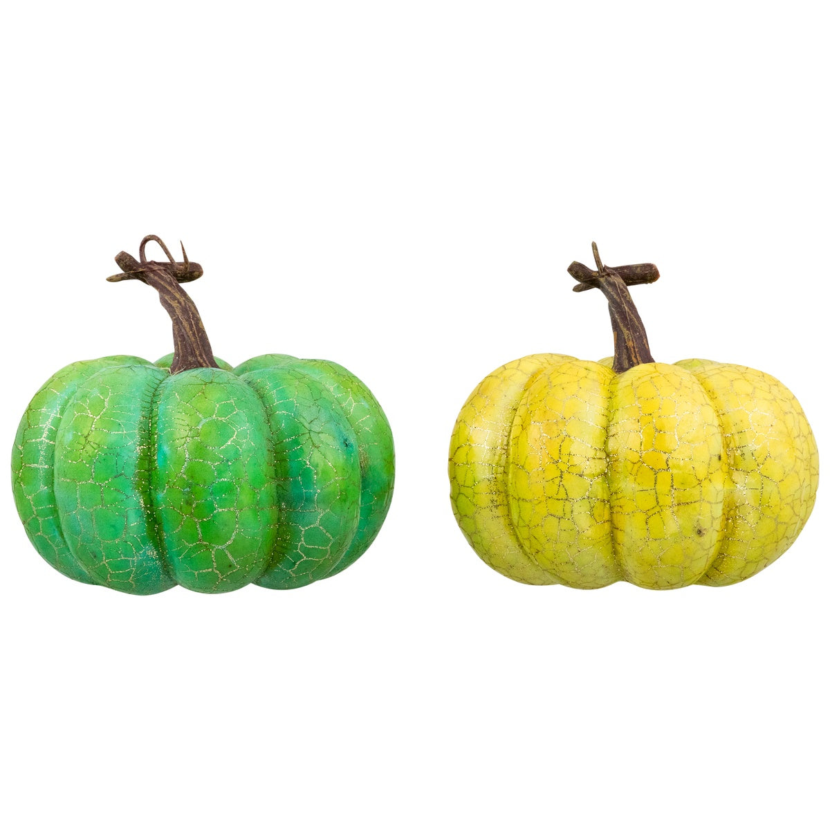  Northlight Crackle Fall Harvest Thanksgiving Pumpkins - 5