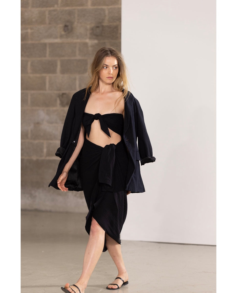  Gottex Beach Life Classic Pareo Cover-Up-Black - Black - Bonton