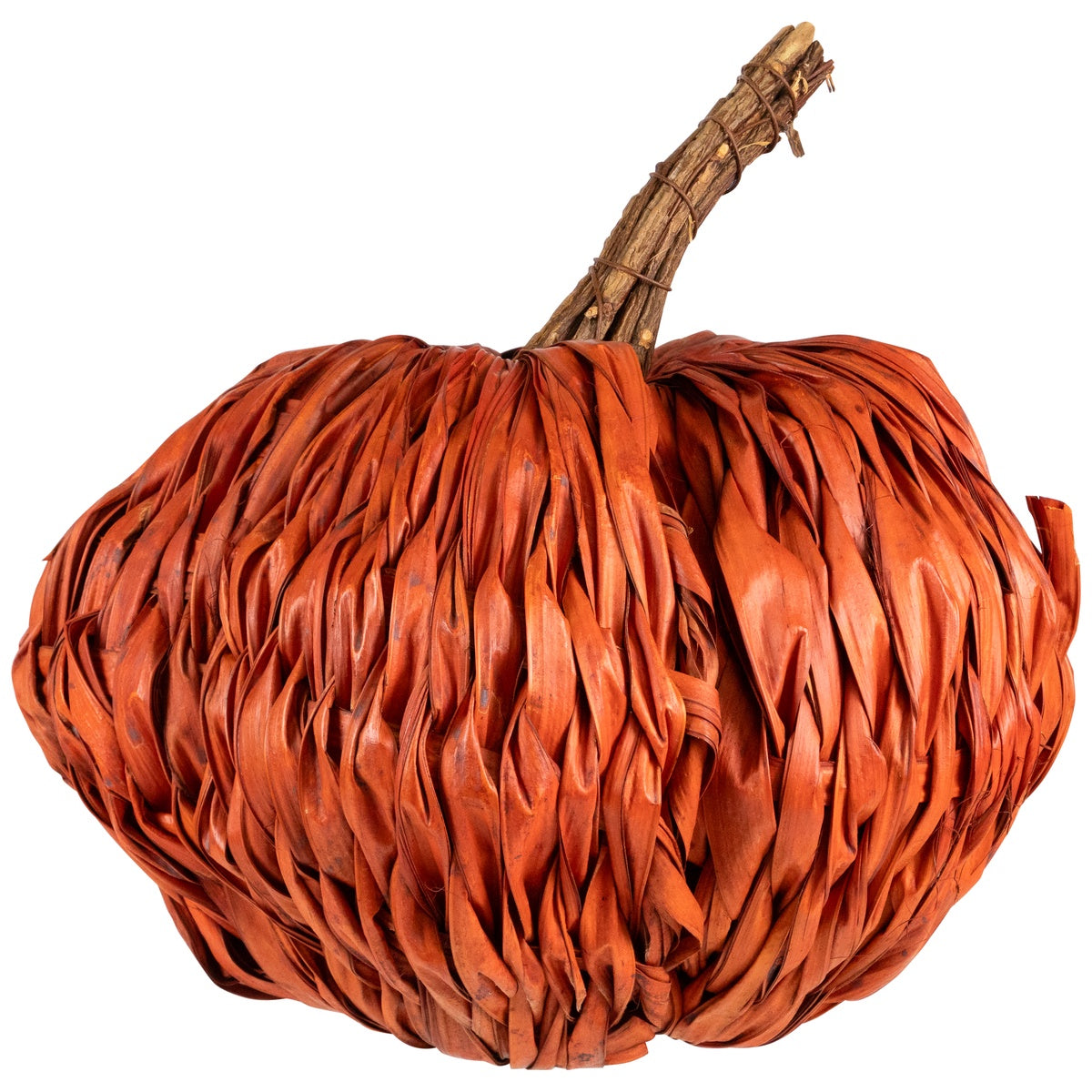  Northlight Autumn Harvest Woven Pumpkin Decoration - 8.5