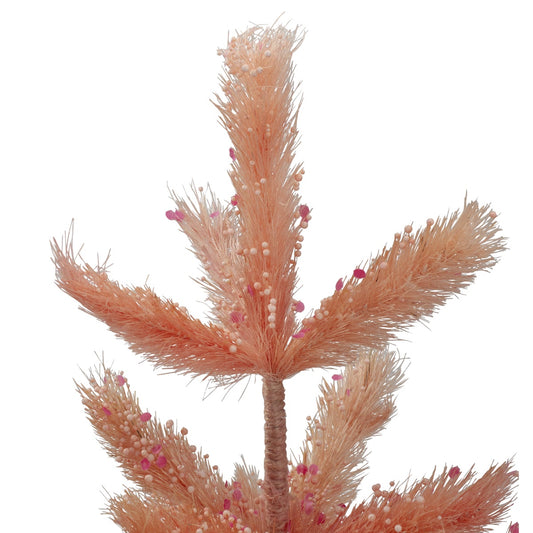 2' Medium Pink Pastel Peach Sisal Pine Artificial Easter Tree - Unlit