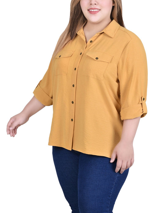 Roll Tab Blouse