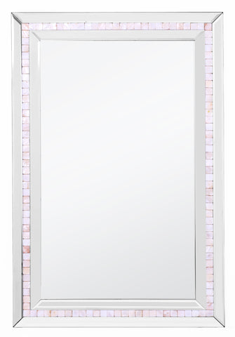 Mosaic Tiled  Beveled Bathroom/Vanity Mirror