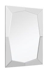 Queen Etched Beveled Bathroom/Vanity Mirror