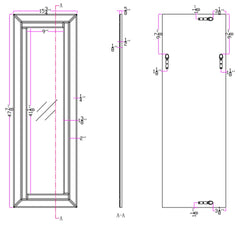 Lincoln Silver Classic Beveled Accent Mirror