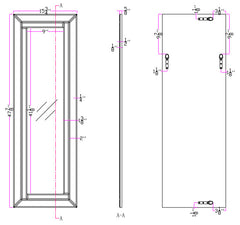 Lincoln Silver Classic Beveled Accent Mirror