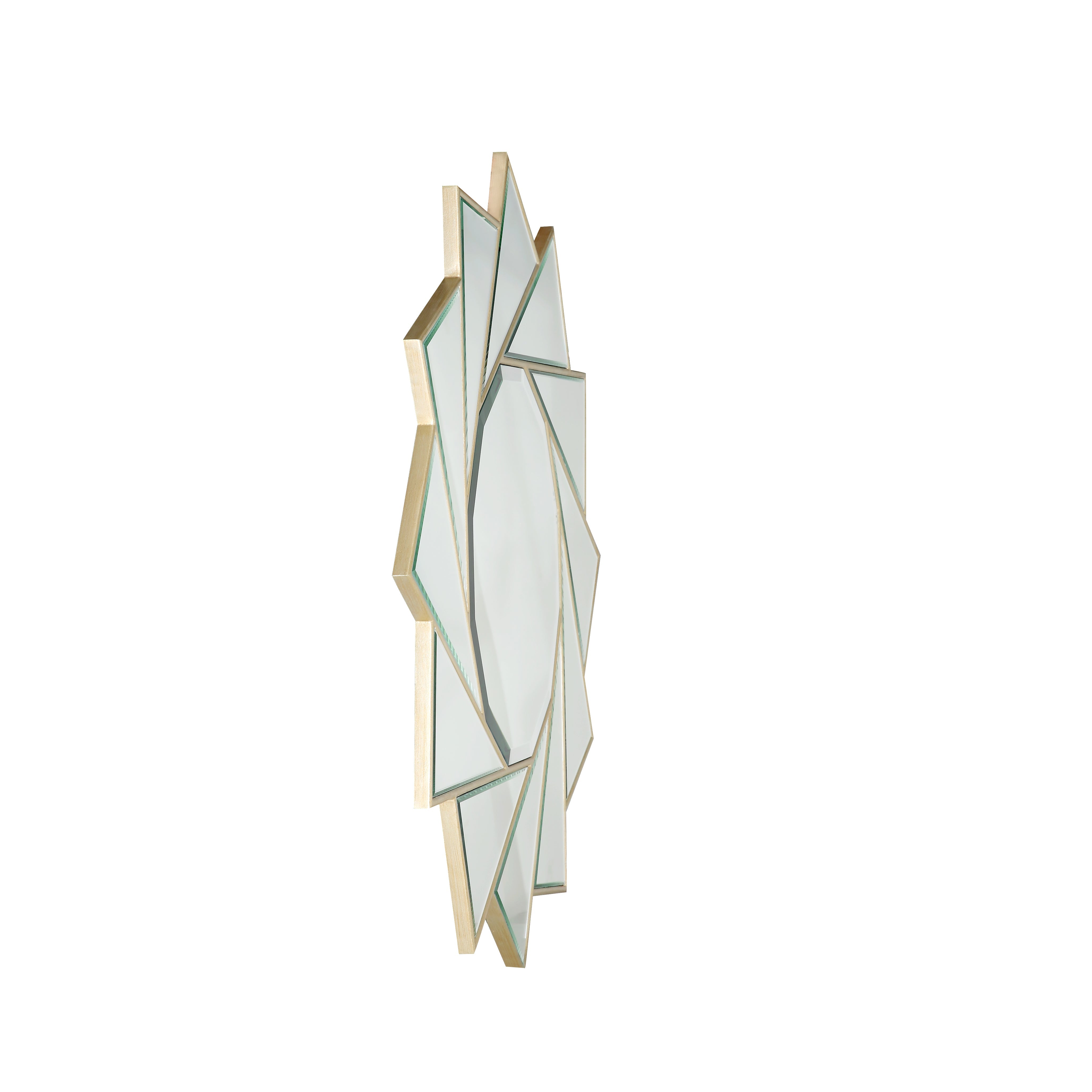  Camden Isle Pinwheel Circular Accent Mirror - Default Title - Bonton