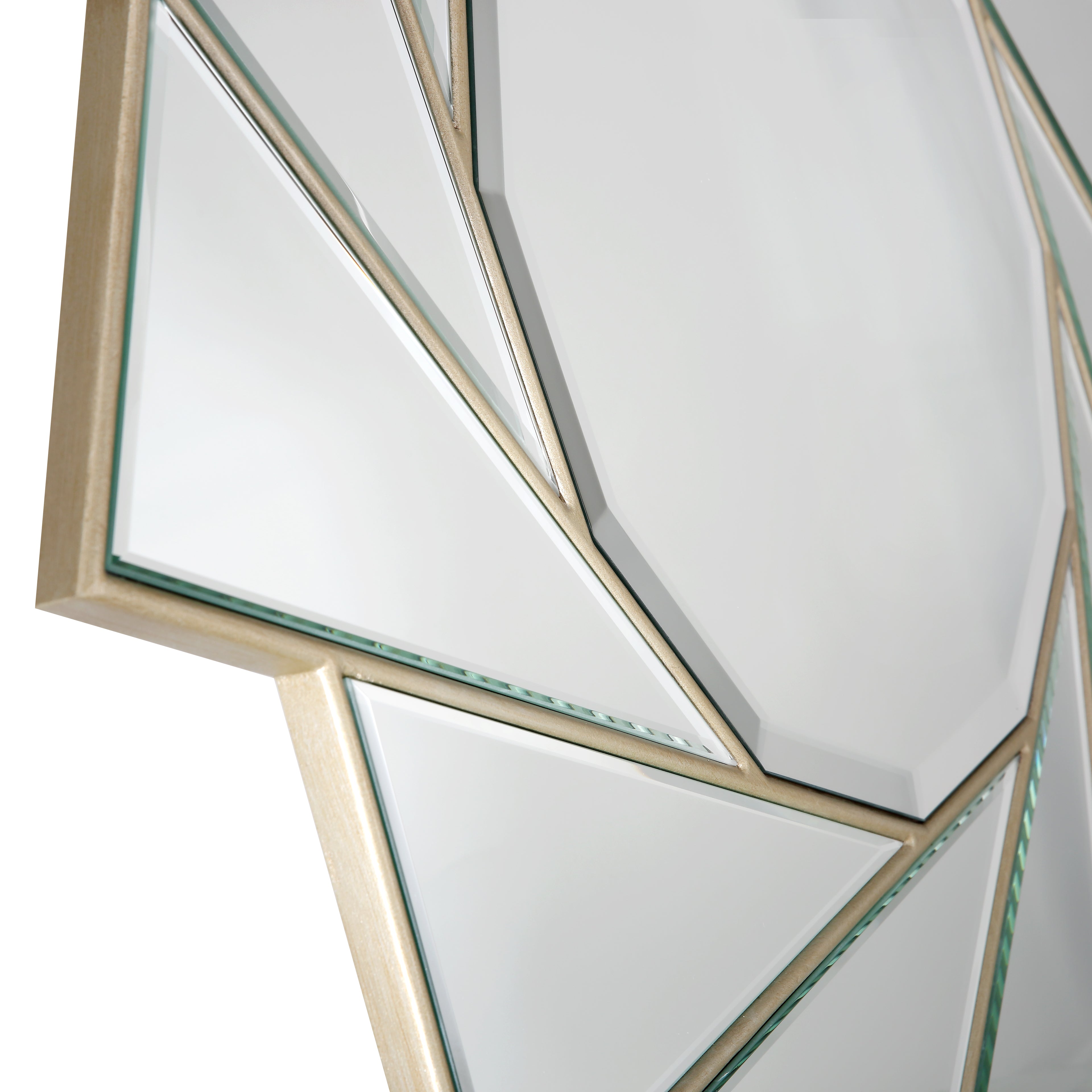  Camden Isle Pinwheel Circular Accent Mirror - Default Title - Bonton