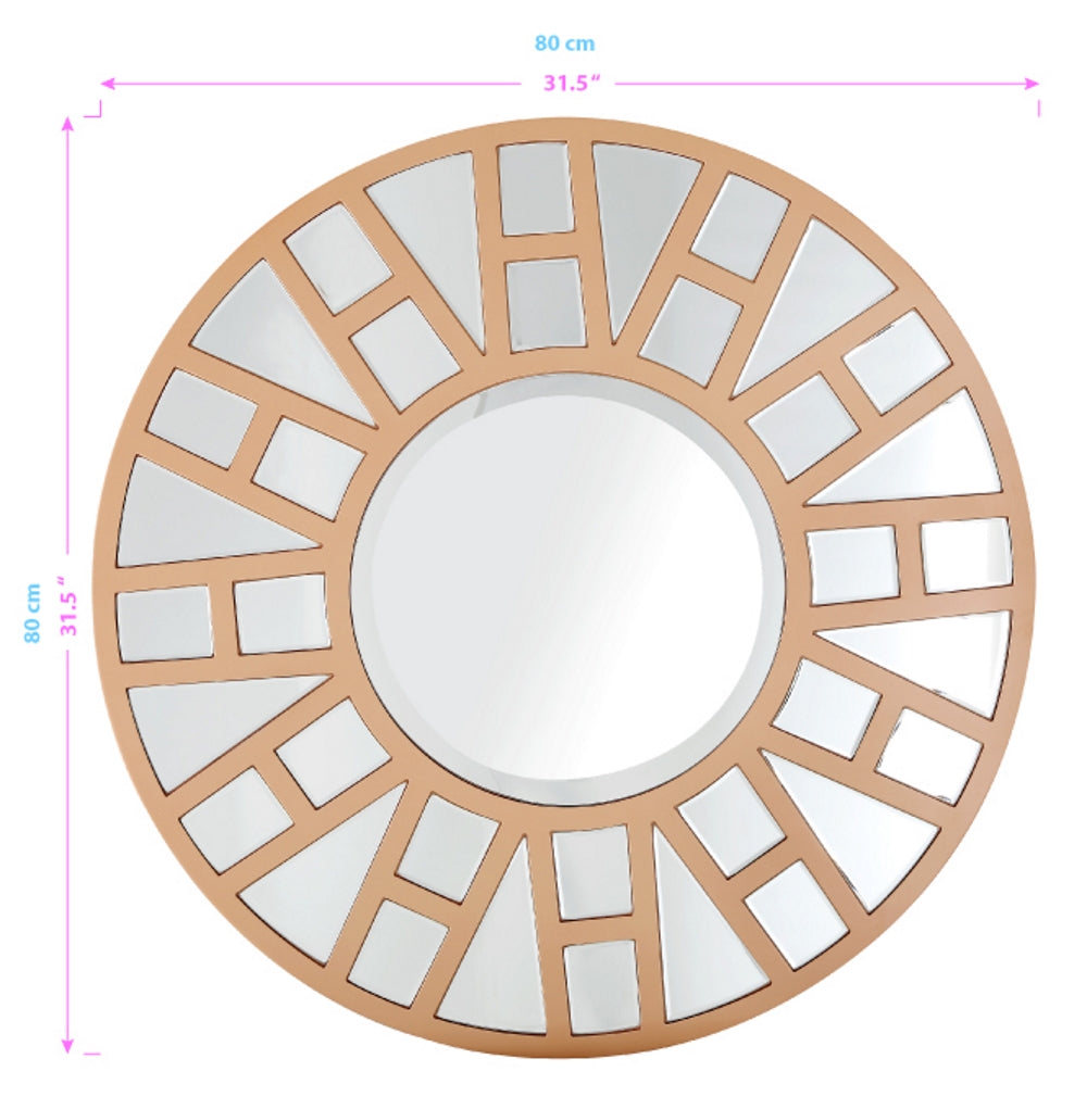  Camden Isle Millennium Circular Accent Mirror - Default Title - Bonton