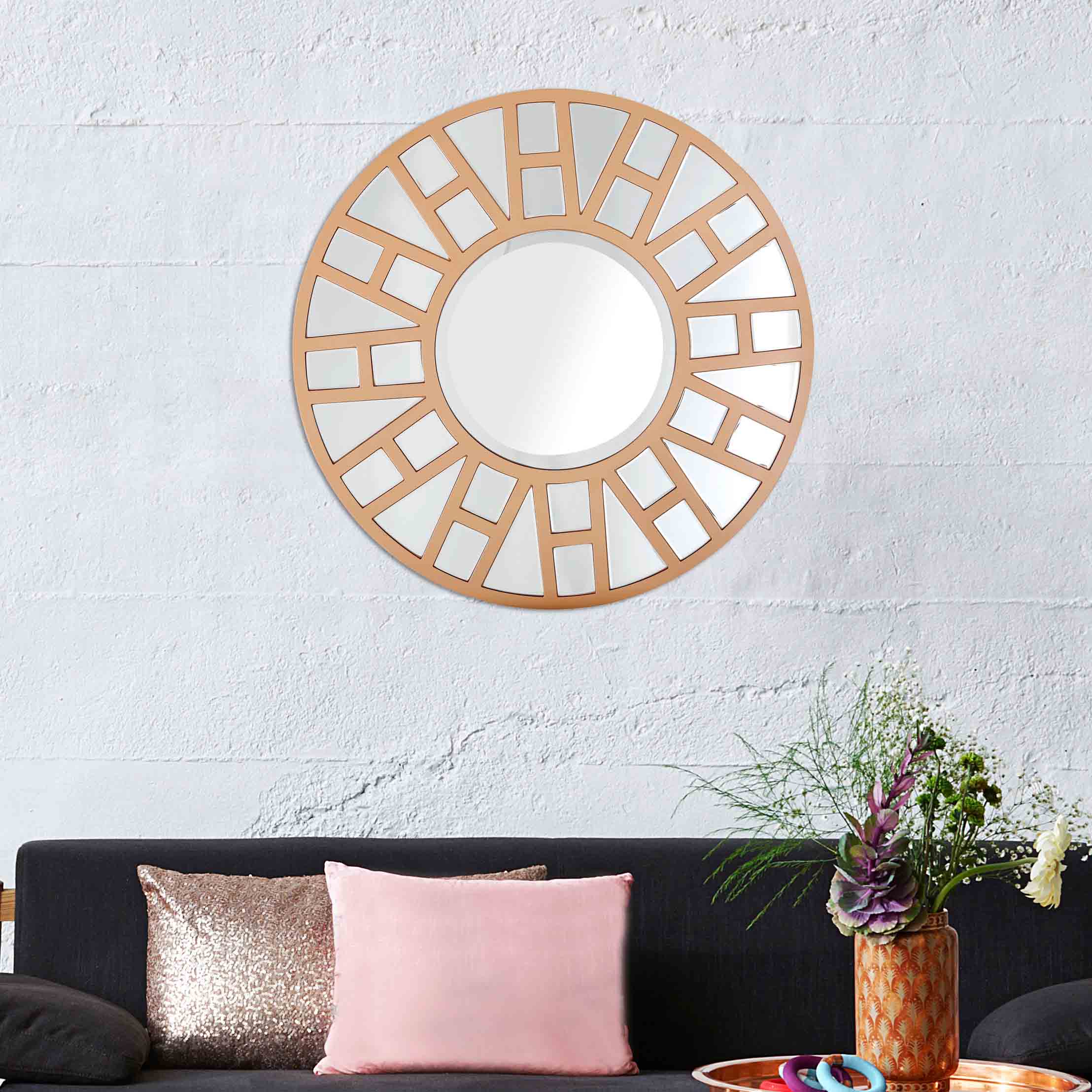  Camden Isle Millennium Circular Accent Mirror - Default Title - Bonton