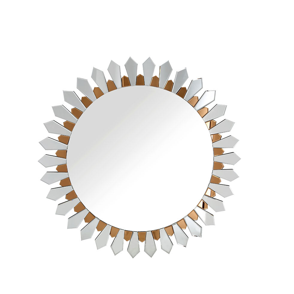  Camden Isle Flower Petal Accent Mirror - Default Title - Bonton