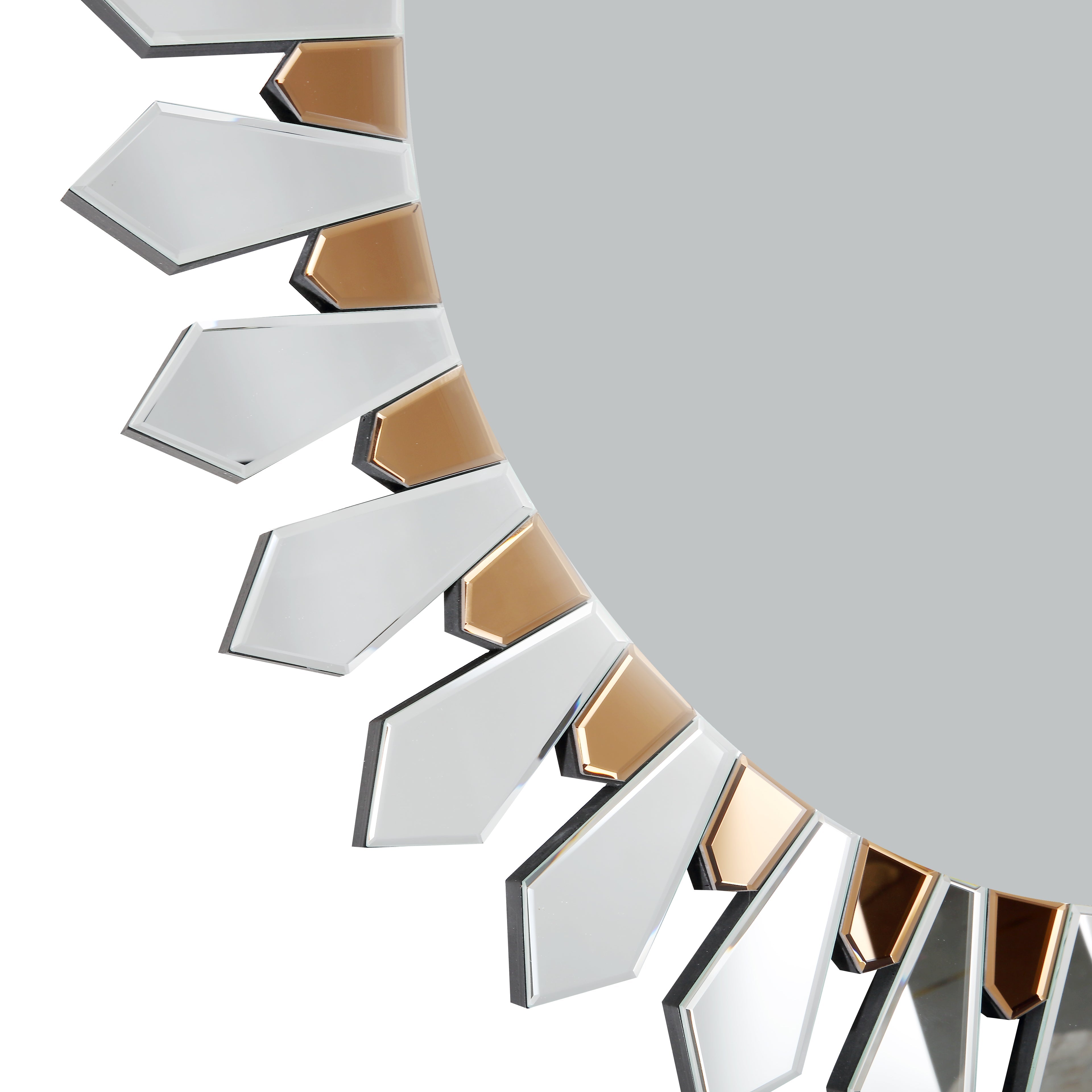  Camden Isle Flower Petal Accent Mirror - Default Title - Bonton