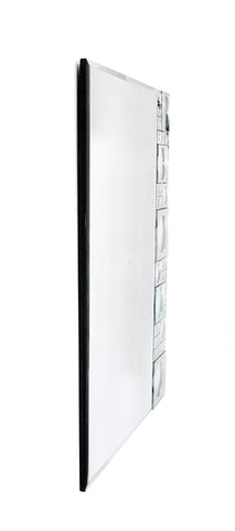 Bubbles Geometric Beveled Accent Mirror