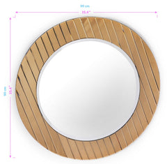 Yukon Gold Beveled Accent Mirror