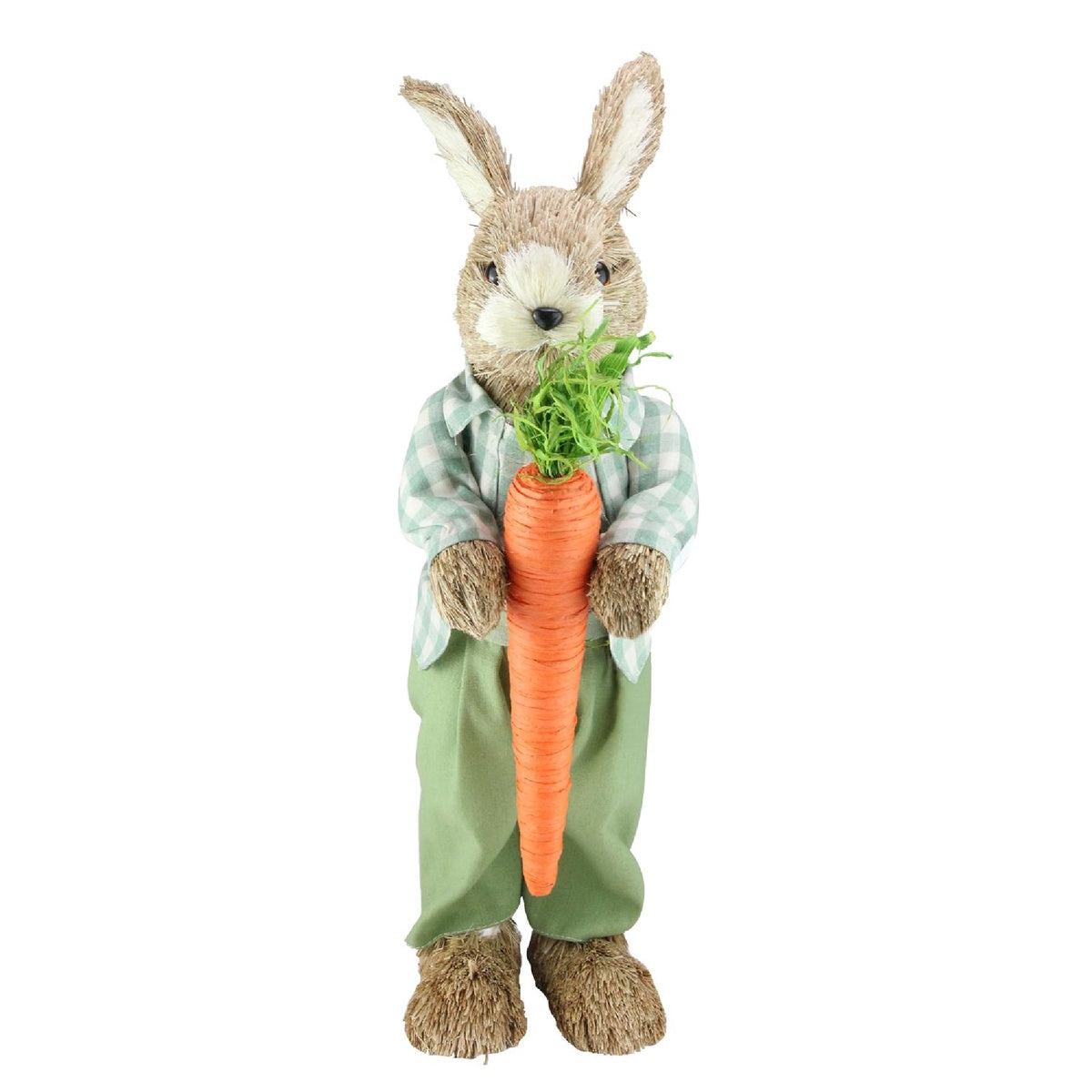  Northlight Spring Sisal Standing Bunny Rabbit Figure With Carrot - 19