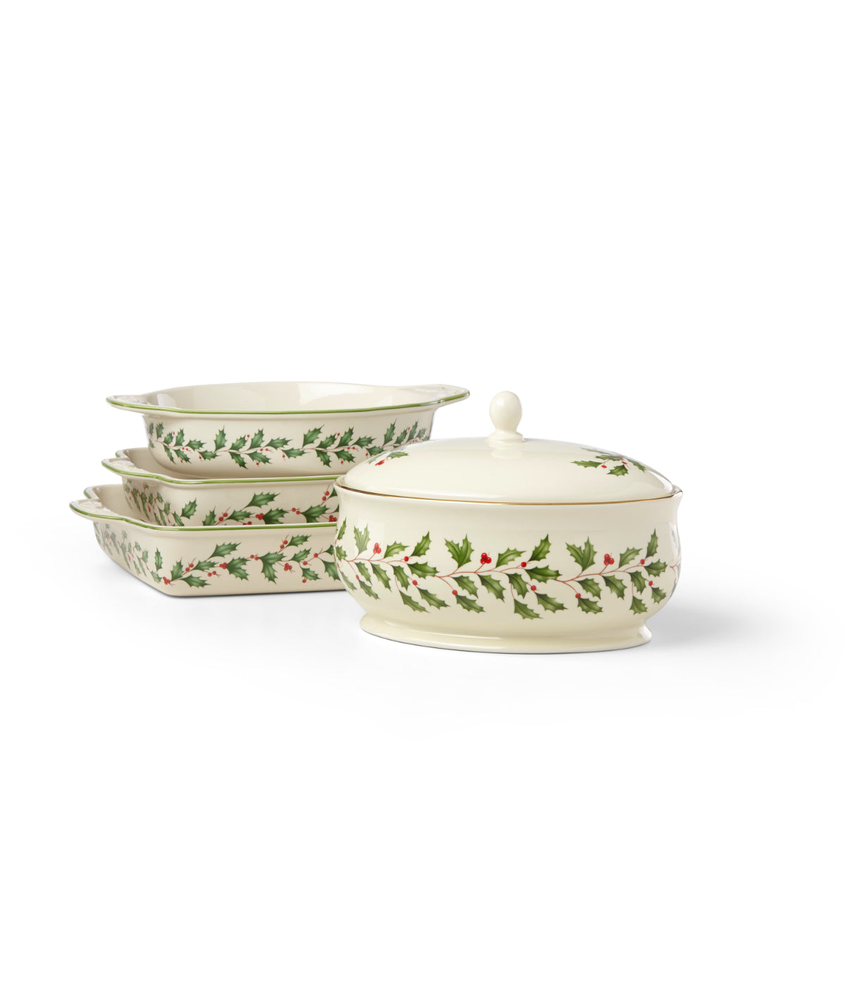  Lenox Holiday Covered Dish - Ivory - Bonton