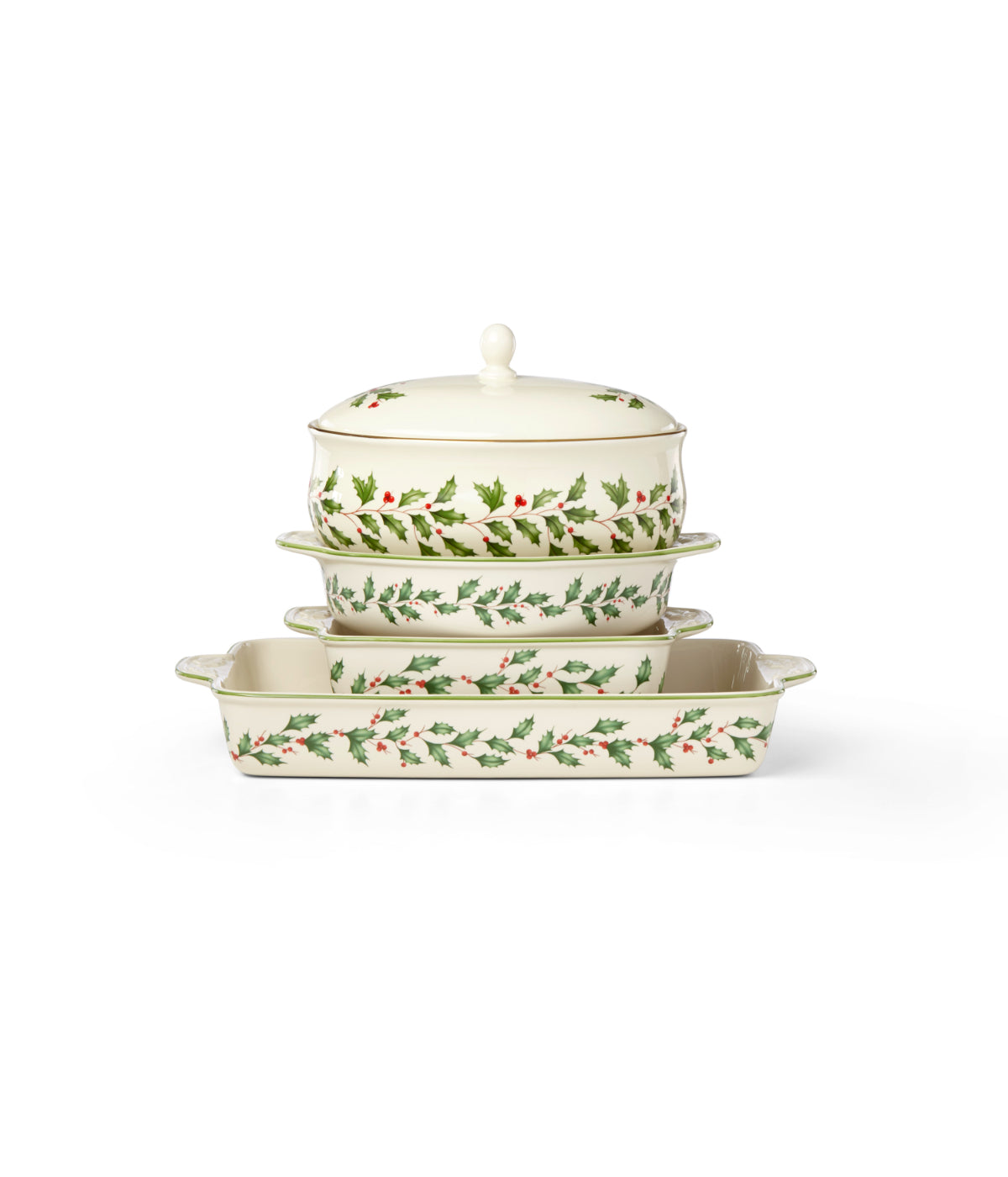  Lenox Holiday Covered Dish - Ivory - Bonton