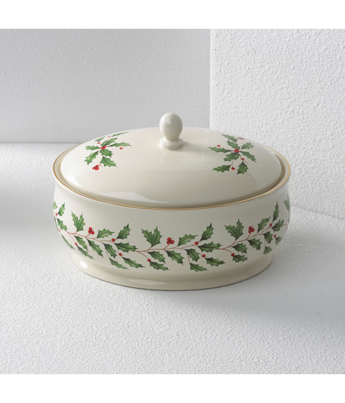  Lenox Holiday Covered Dish - Ivory - Bonton