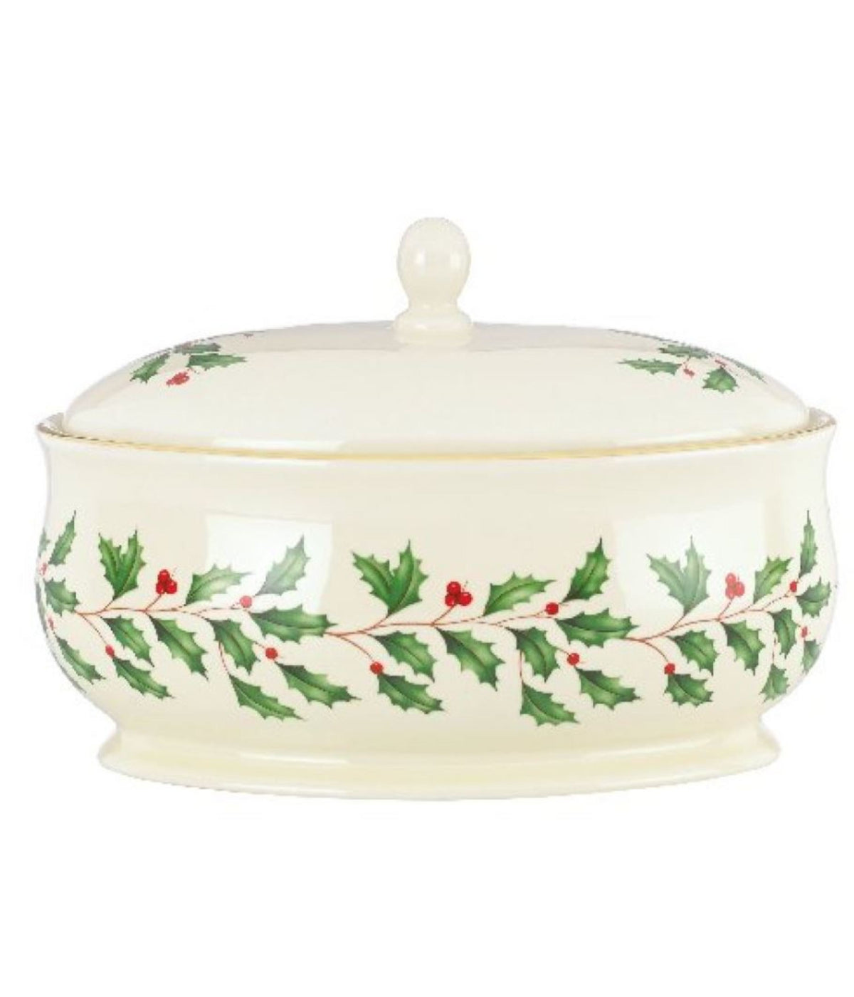  Lenox Holiday Covered Dish - Ivory - Bonton