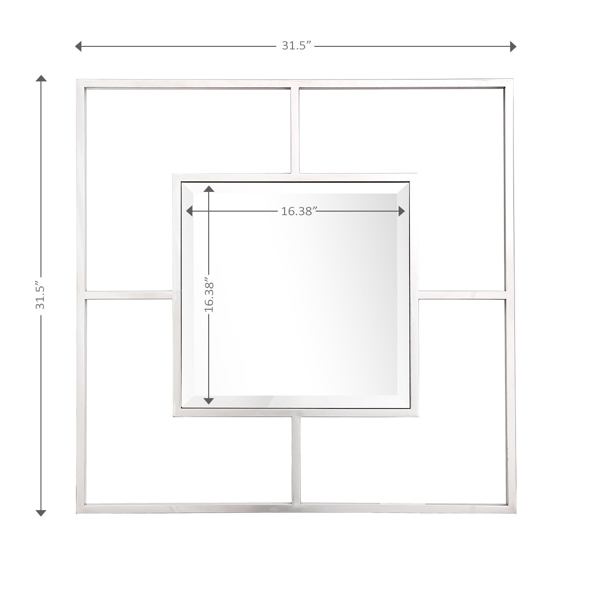  Camden Isle Lidy Wall Mirror - Default Title - Bonton