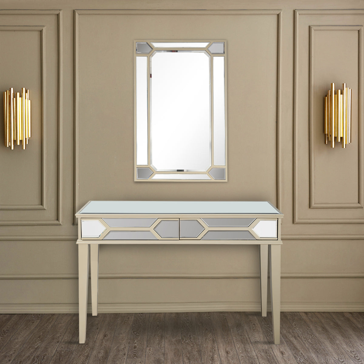  Camden Isle Keeley Wall Mirror and Console - Mirror - Bonton
