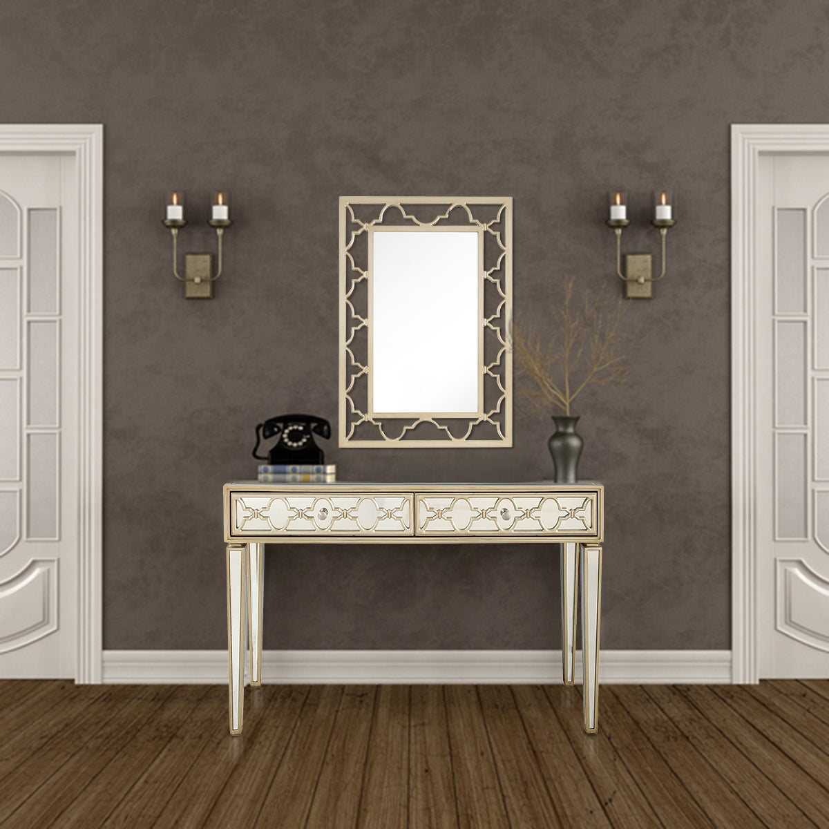  Arielle Wall Mirror and Console - Mirror - Bonton