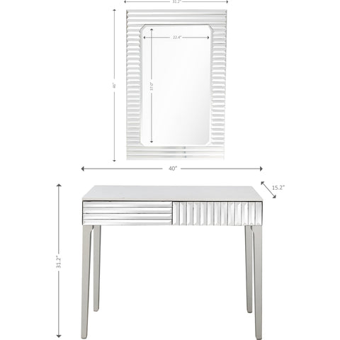 Carla Wall Mirror and Console