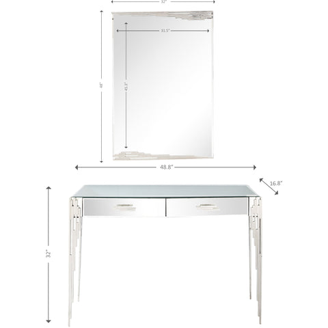 Skylar Wall Mirror and Console